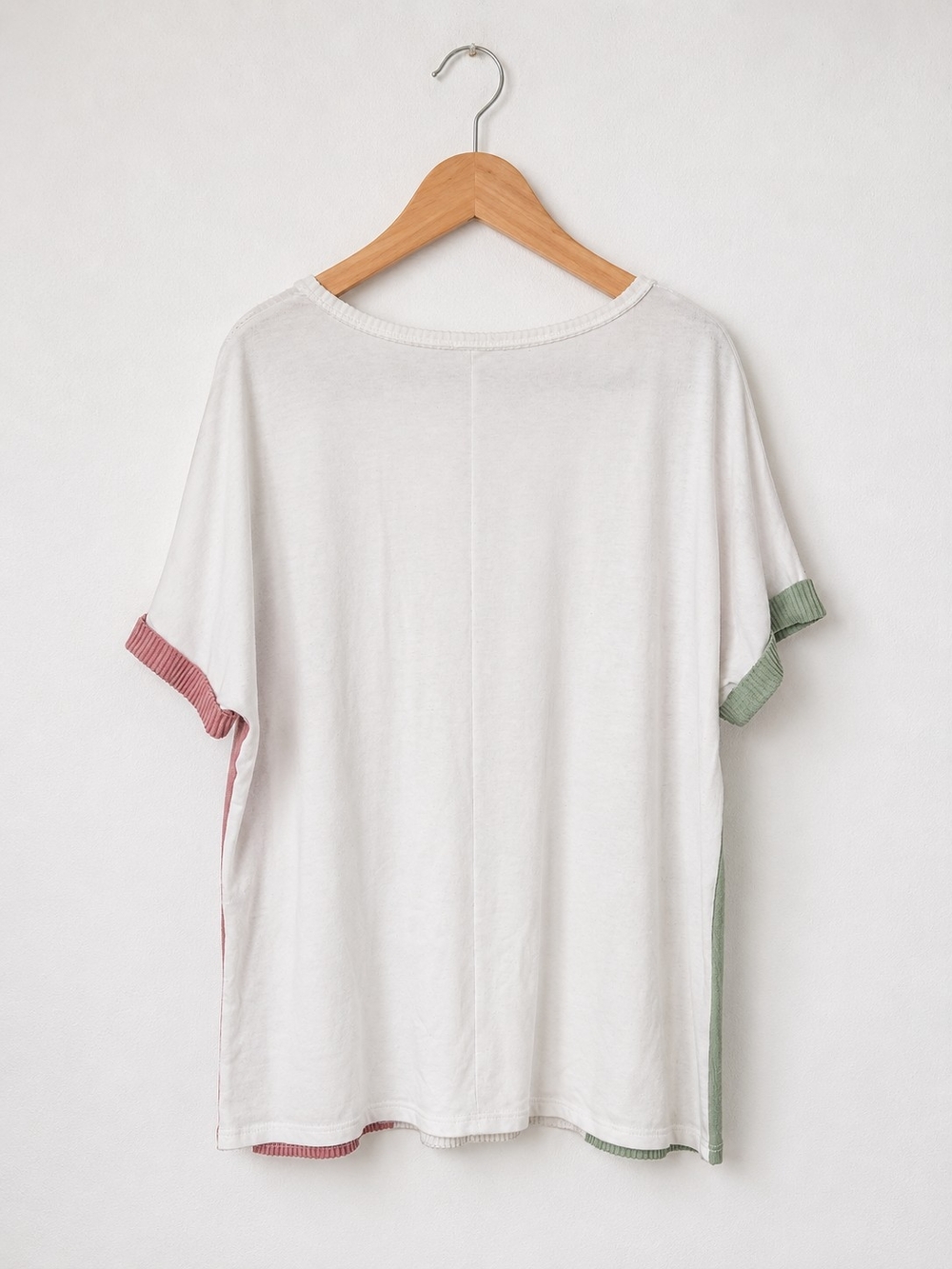 BiBi White Knit Top with Pink Star Accents - Picture 5 of 5